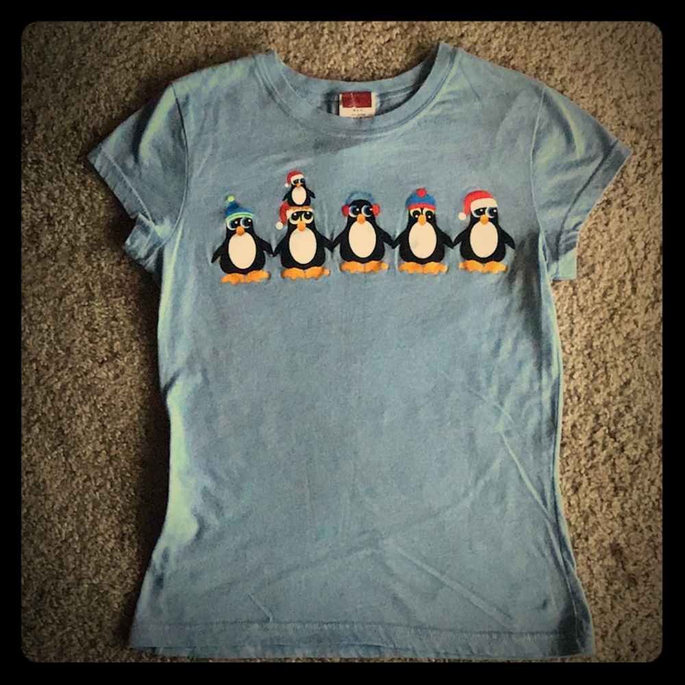 Penguin Christmas Top